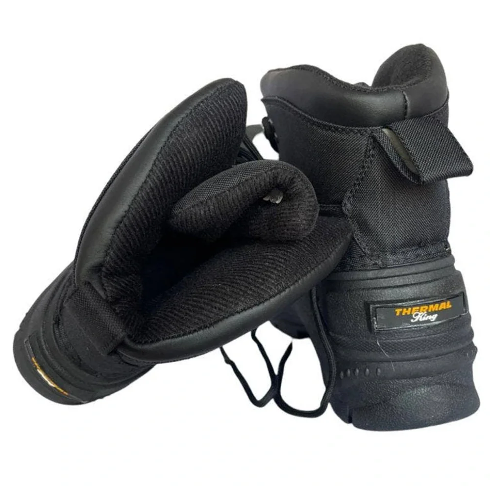 💎✨SEASONAL SALE✨💎 Thermal king JON Black Men's Boots - Picture 6 of 8